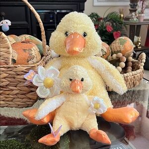 🌼🐥Adorable Yellow Plush Duck Duo